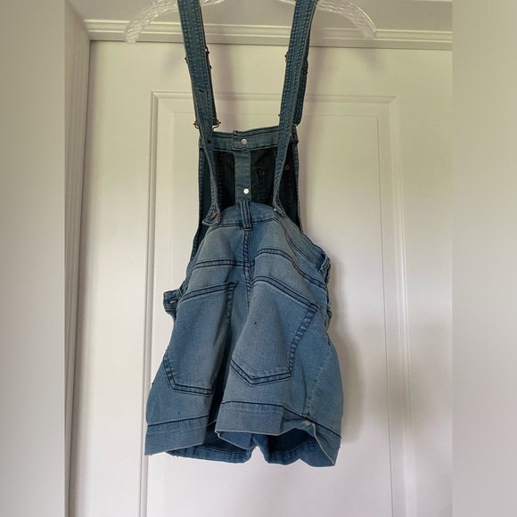 Jean Overall Shorts - Picture 6 of 7